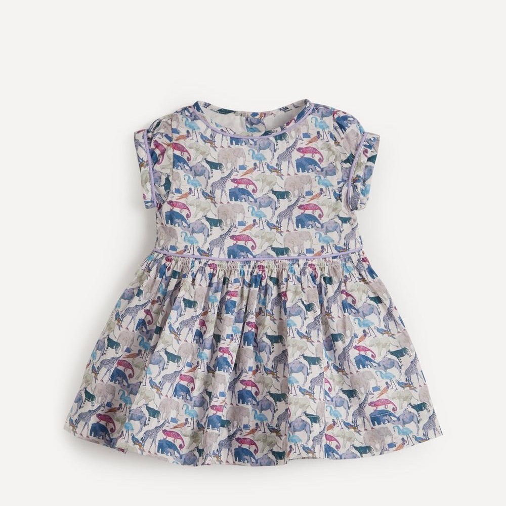 Liberty London Animal print dress 6-9M